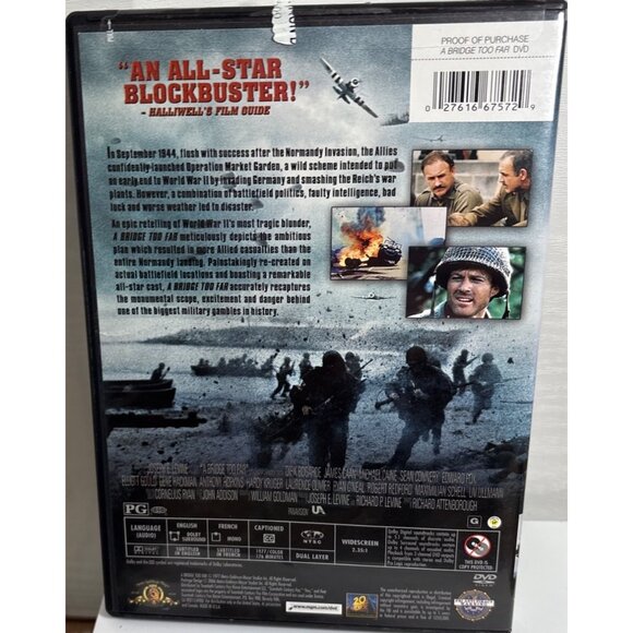 A Bridge Too Far DVD MovieGene Hackman James Caan New Sealed - Picture 2 of 5